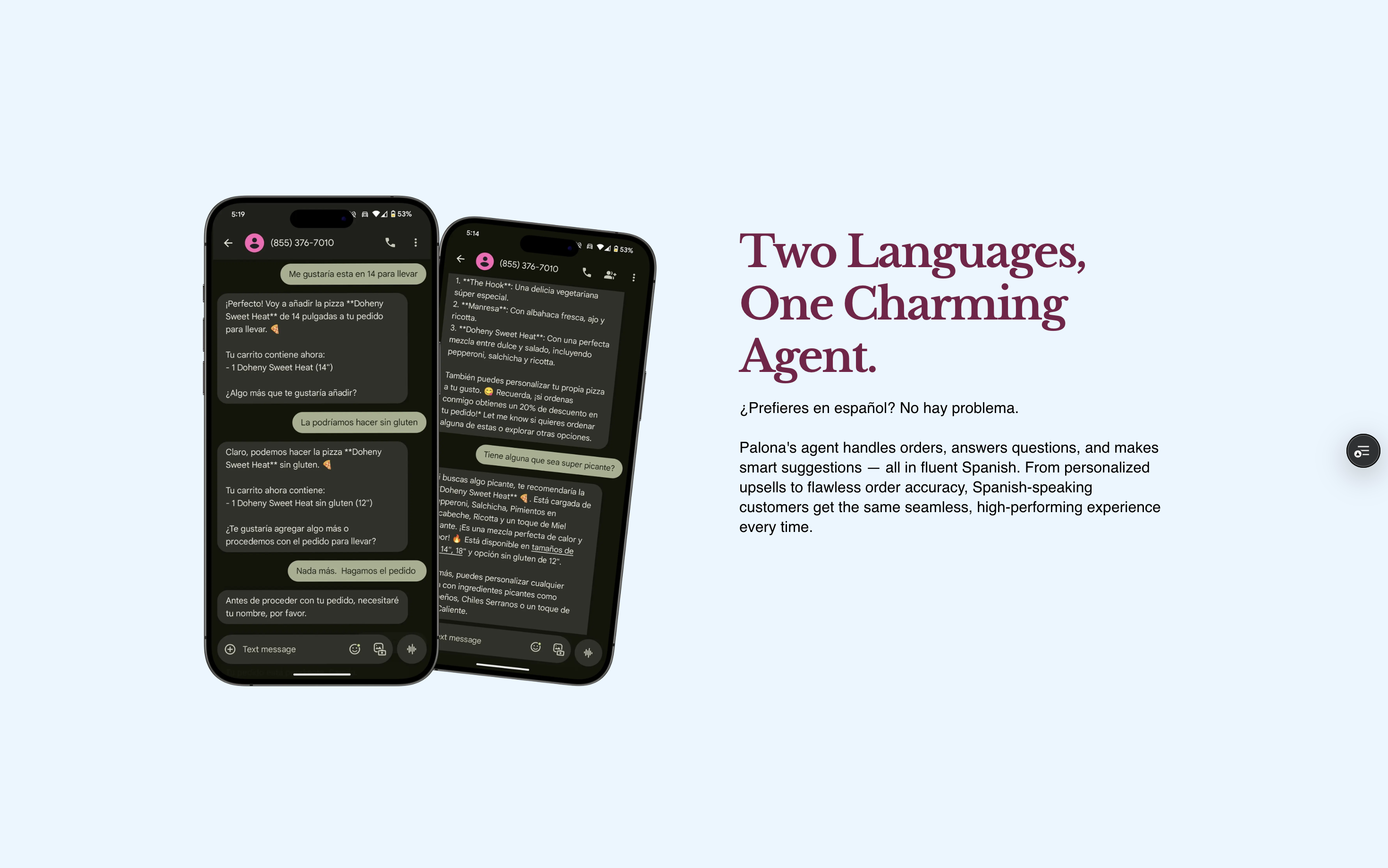 Before redesign: agent types section with redundant, cluttered content and inconsistent font