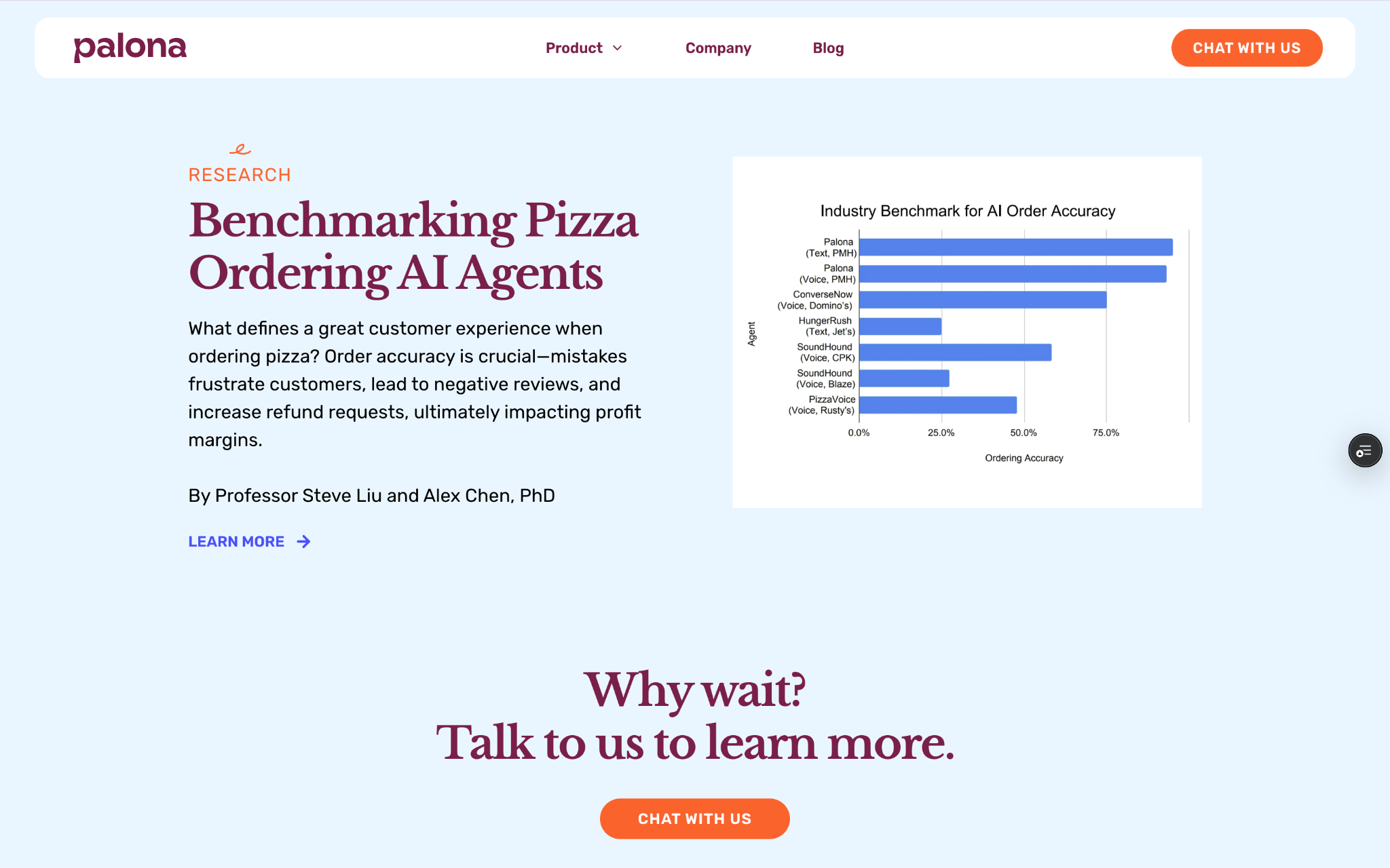Before redesign: small call-to-action that blends into the page